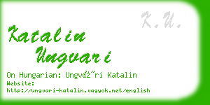 katalin ungvari business card